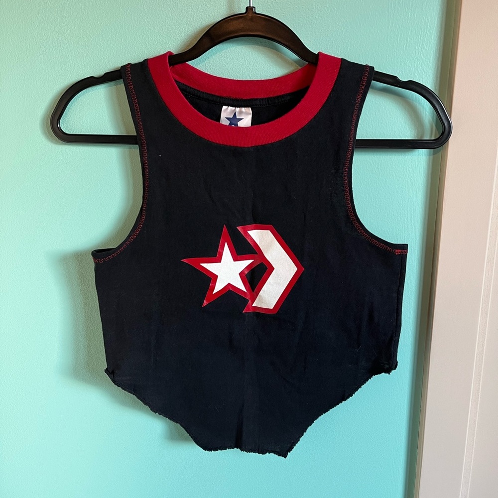 🆕 VTG Y2K Handmade Converse Logo Tank Top